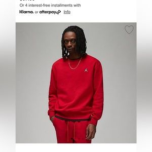 MEN'S JORDAN ESSENTIALS FRENCH TERRY FLEECE CREWNECK SWEATSHIRT